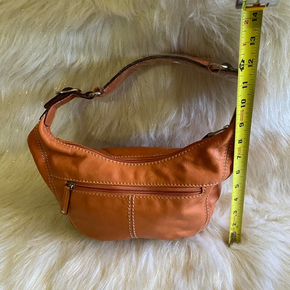 Tignanello Orange shoulder Purse - Picture 5 of 6